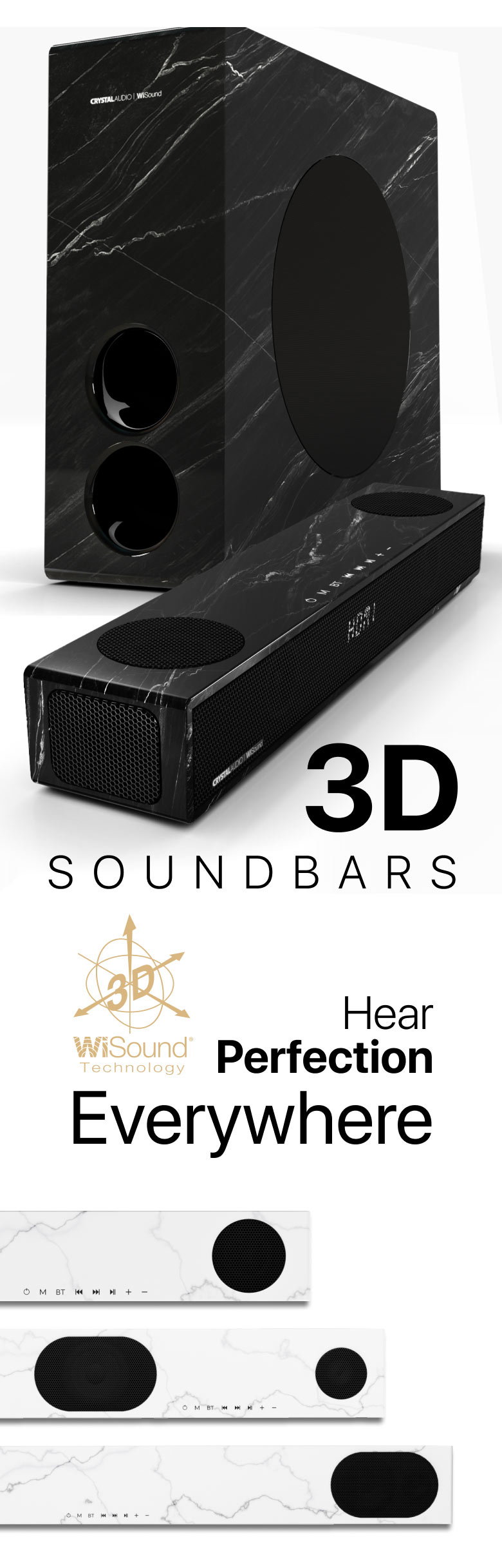 wireless bluetooth 3d-sound soundbars