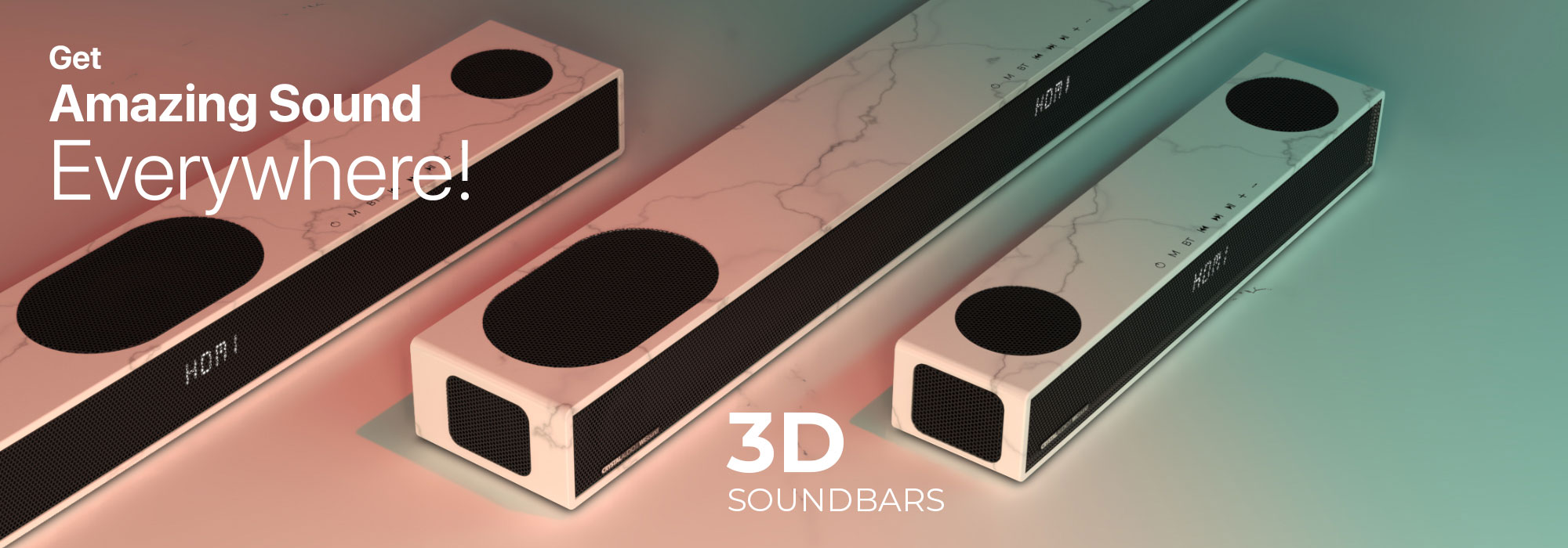 wireless bluetooth soundbars 3d